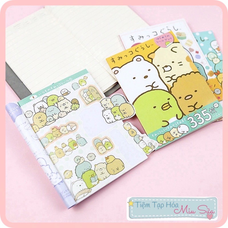 Set 335 Sticker Nhật Bản dạng quyển sổ hình Molang dễ thương - MiuSua