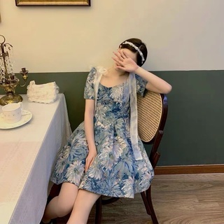 ĐẦM HOA 3D VOAN NƠ VAI