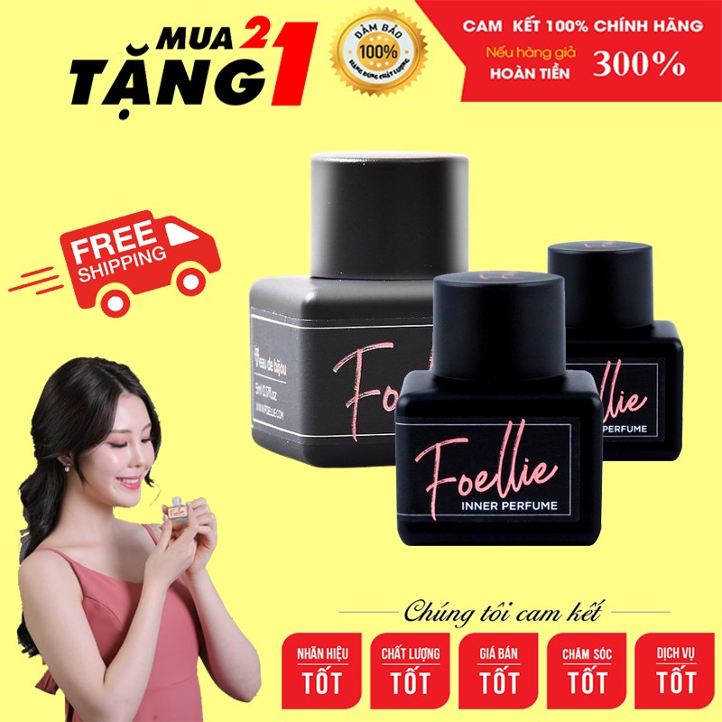 Nước Hoa Vùng Kín Màu Đen  Foellie Mua 2 Tặng 1  Nước Hoa Cô Bé CHÍNH HÃNG Foellie Hàn Quốc Mãnh Liệt, Nồng Nàn