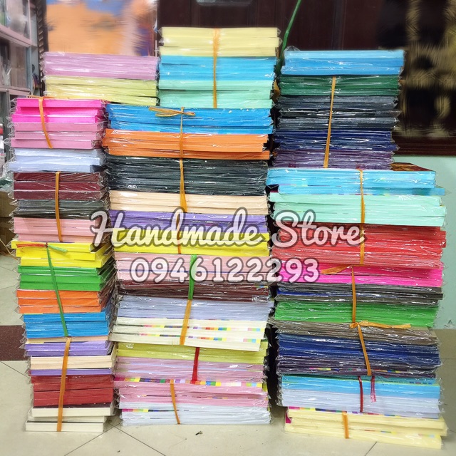 Tập 100 tờ giấy bìa màu A4