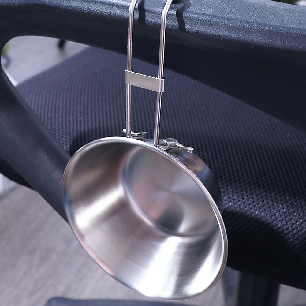 Bộ Dụng Cụ Bàn Ăn Bằng Thép Không Gỉ Gọn Nhẹ Tiện Dụng Mang Theo Du Lịch Cắm Trại