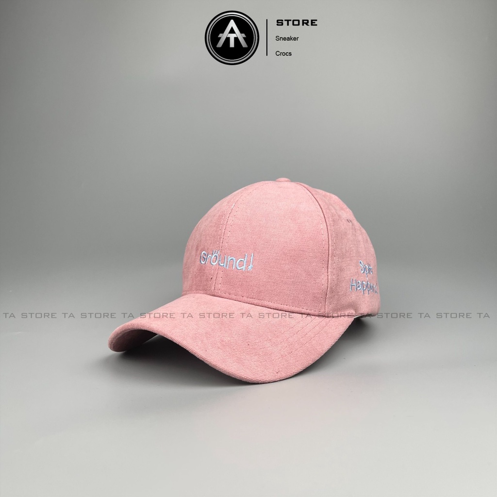 Mũ lưỡi trai thêu chữ Ground chất nhung cao cấp