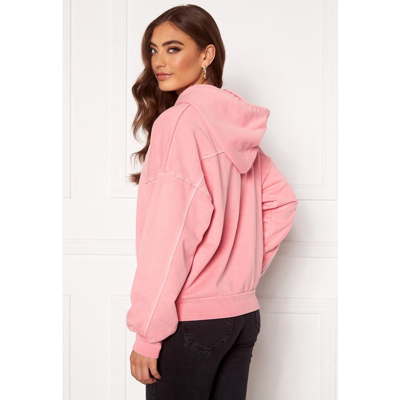 Hoodie hàng hiệu L∈/i's dành cho nữ. Chất vải đẹp và dày dặn. Màu Hồng, logo thêu nhỏ ngực