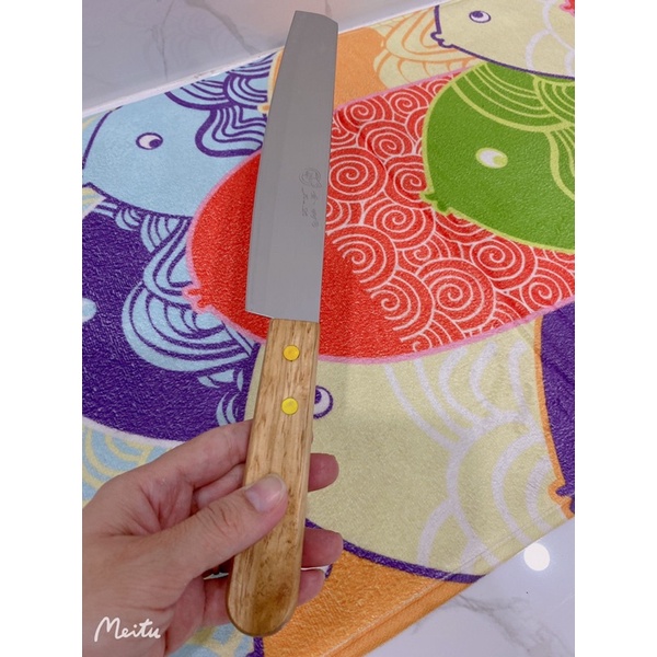 DAO INOX CÁN GỖ - THÁI THỊT GỌT HOA QUẢ SIÊU BÉN