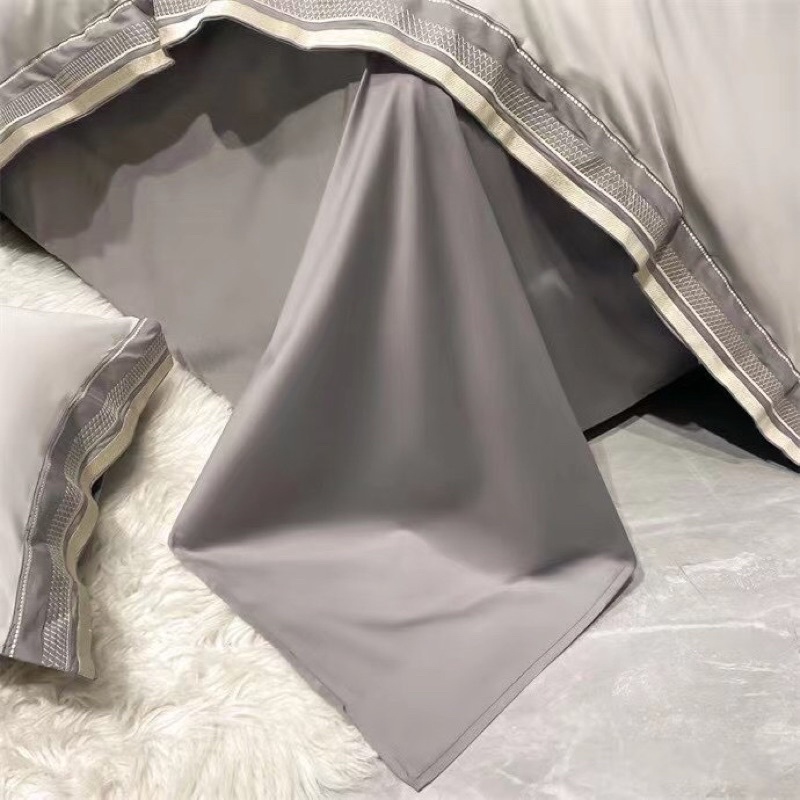 BỘ CHĂN GA GỐI PHI LỤA DREAMCITY MẪU MỚI GA SÁNG MÀU 4 món