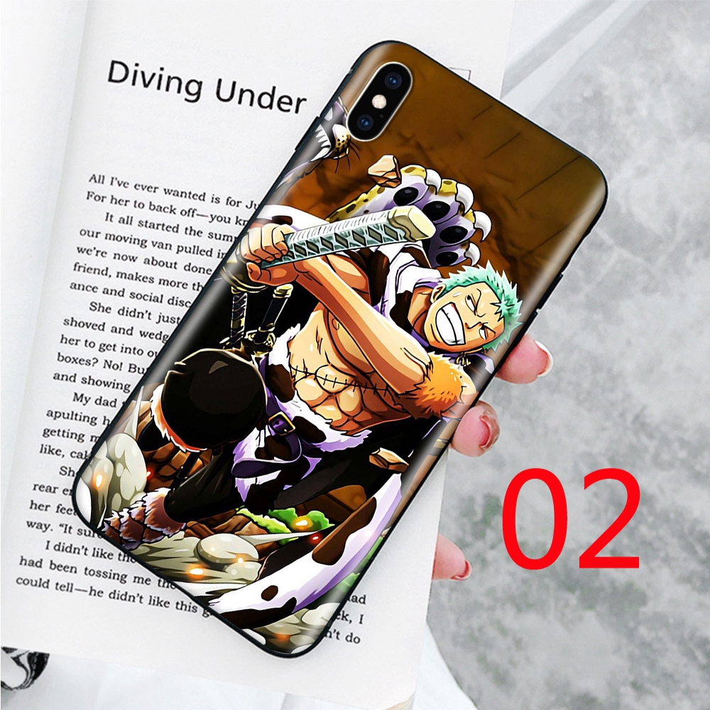 Ốp điện thoại mềm họa tiết nhân vật hư cấu roronoa zoro thích hợp cho iPhone 5 5s 6 6s plus 7 8 se x xr xs max