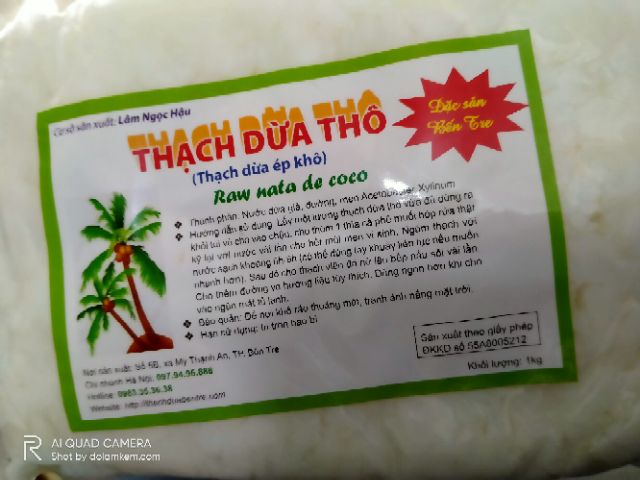 Thạch dừa thô 1kg