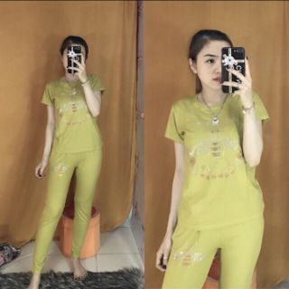 Đồ bộ thun lạnh thái đính đá
