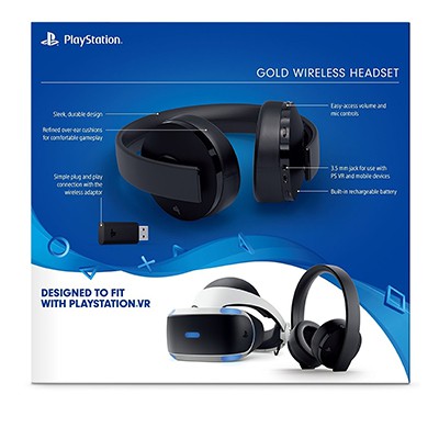 Tai Nghe Playstation Sony PS4 Gold Wireless Model CUHYA-0080 - Hàng Chính Hãng