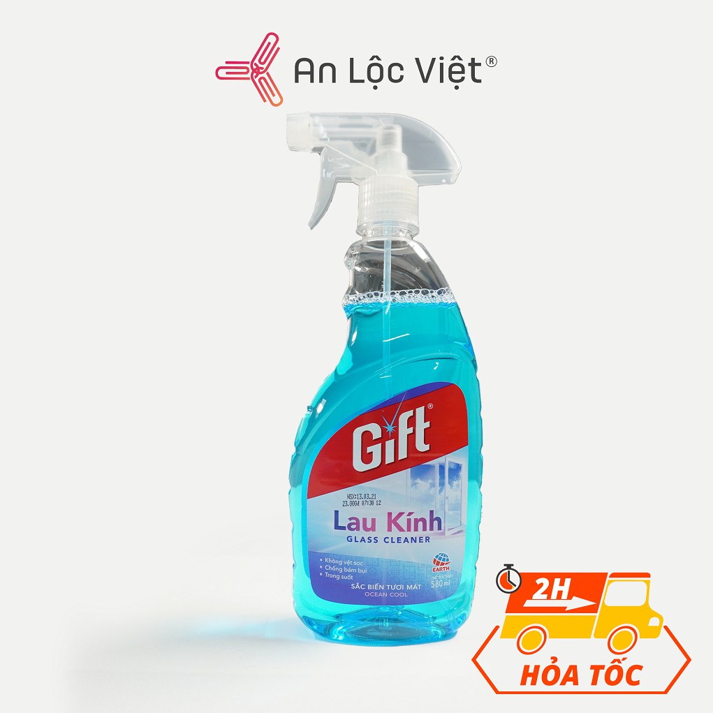 Nước lau kiếng Gift - Chai 580ml