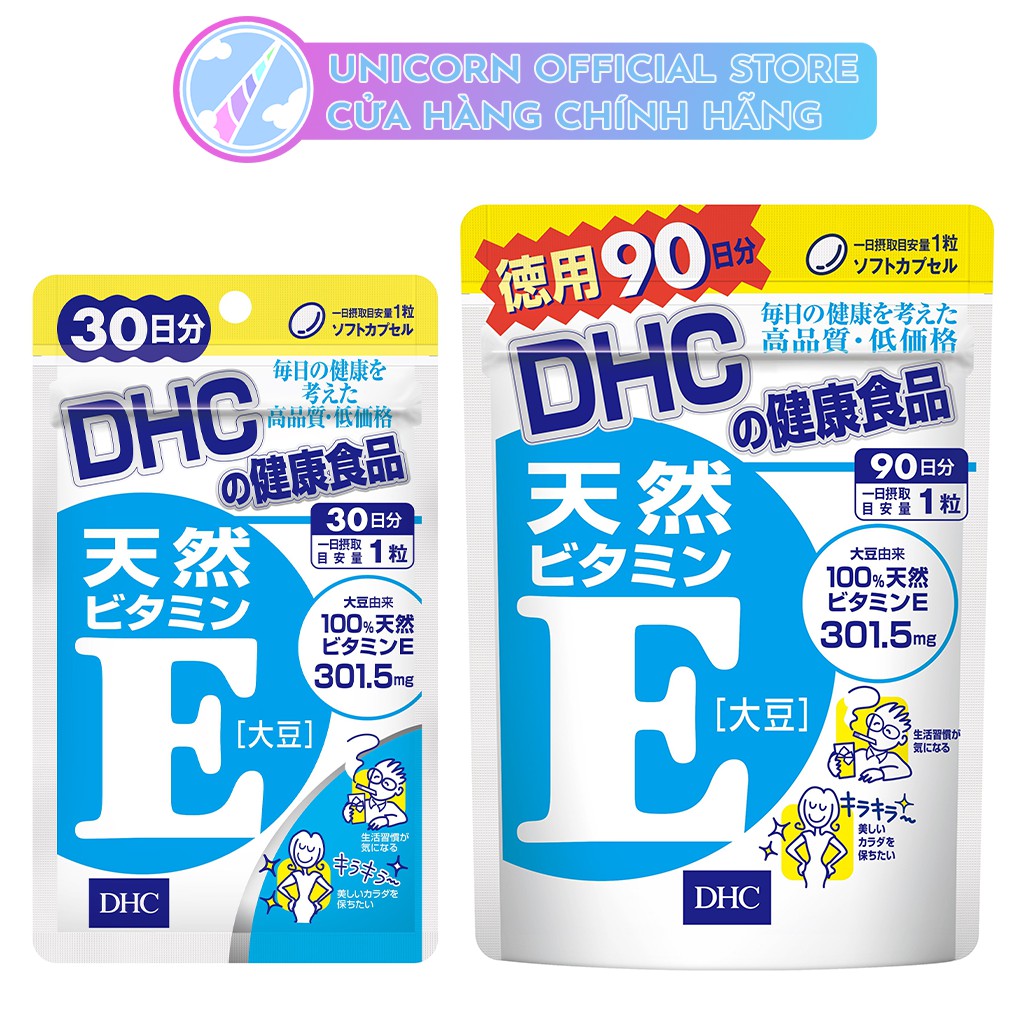 Viên Uống DHC Bổ Sung Vitamin E Điều Hòa Nội Tiết Tố và Chống Lão Hóa