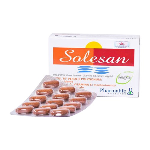 Pharmalife Viên Uống Chống Nắng Solesan Protect PHARMALIFE - Chống Nắng Nội Sinh, Làm Sáng Da, Hỗ Trợ Thâm Nám - 30 Viên
