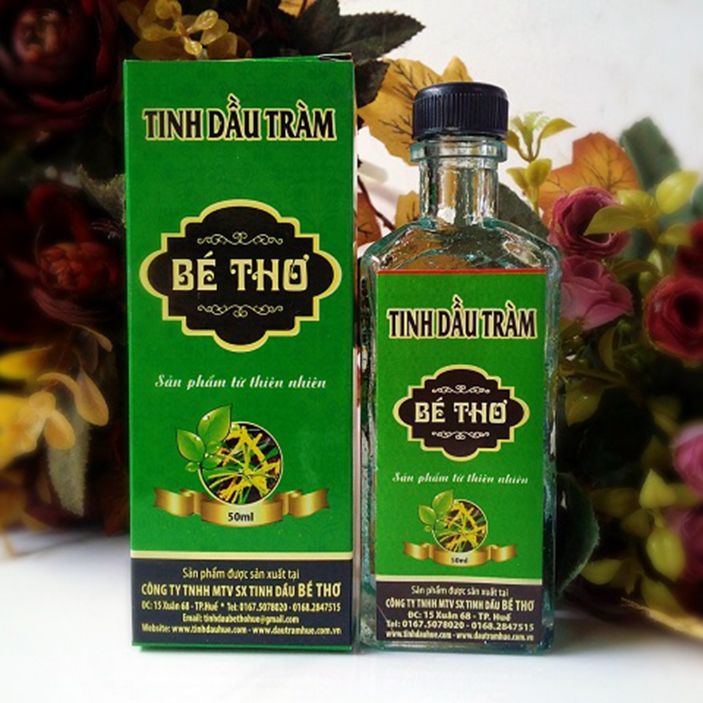 Dầu tràm huế Bé Thơ - Chính gốc Huế - Chai 50ml (mẫu bán chạy nhất)