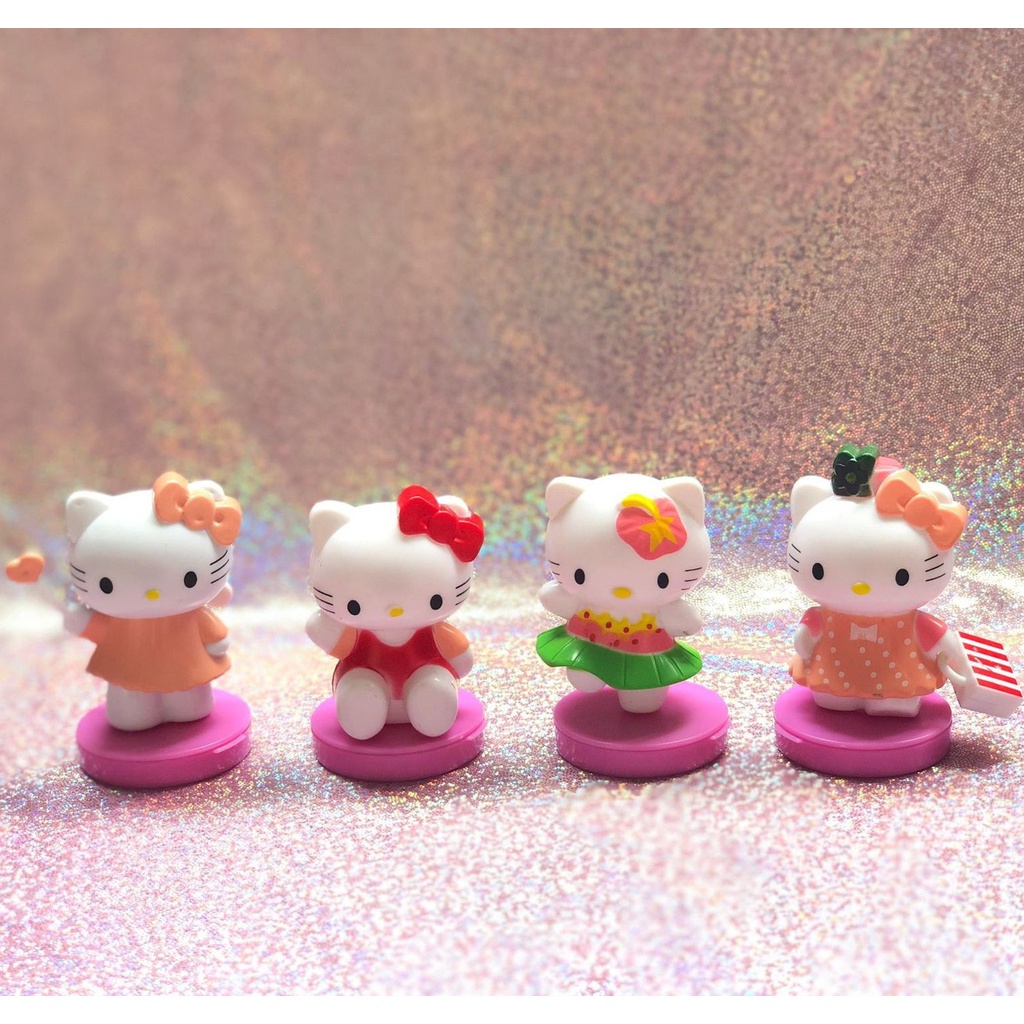Set 8 Tượng Hello Kitty Mini Dễ Thương Cho Bé