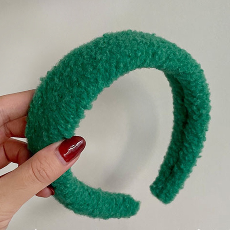 Băng Đô Nhung Kẻ Ô Vuông Màu Sắc Trơn Đàn Hồi Phong Cách Vintage