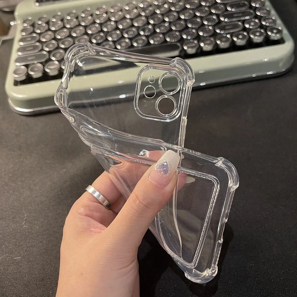 Ốp điện thoại bằng silicon trong suốt kèm ngăn đựng thẻ cho iPhone 12 Pro Max 12 Mini 11 Pro Max XR XS MAX X 8 7 plus 6s Plus | BigBuy360 - bigbuy360.vn