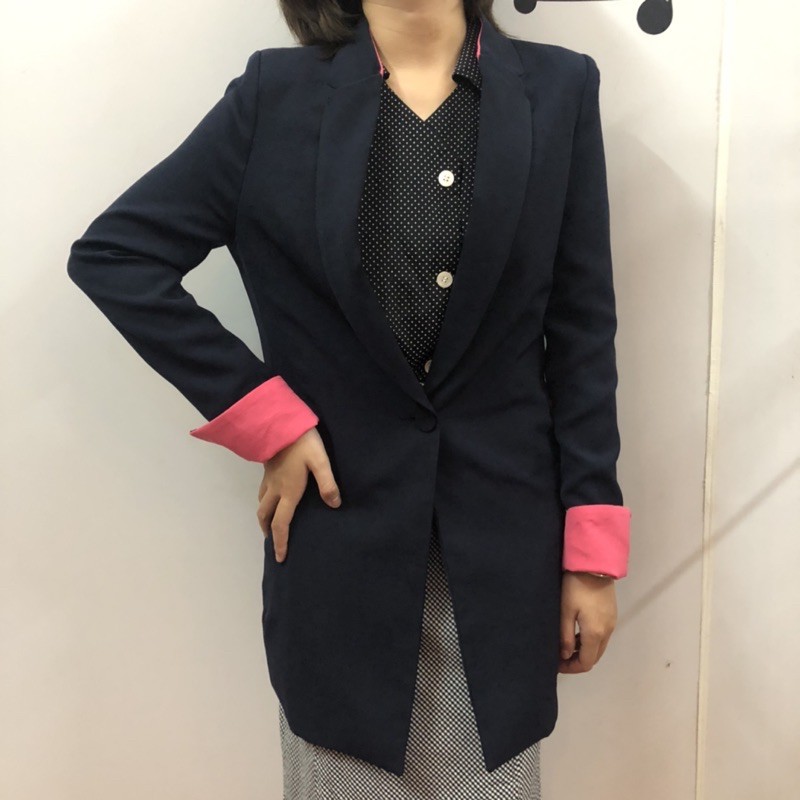 Áo khoác blazer dáng dài phong cách hàn quốc | BigBuy360 - bigbuy360.vn