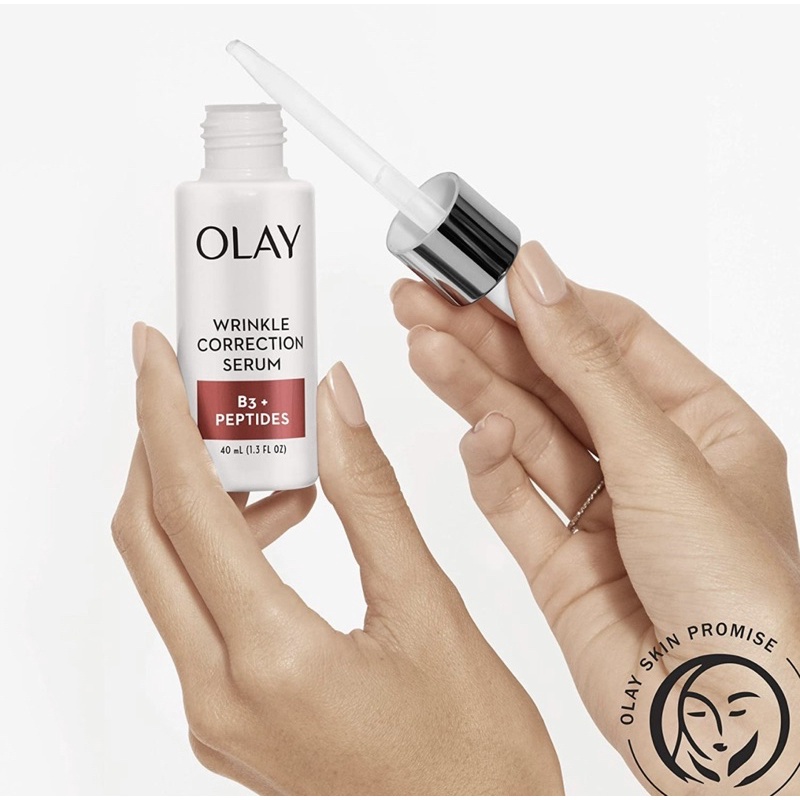 USA_Serum dưỡng ẩm chuyên sâu, giảm nếp nhăn, làm sáng đều màu da OLAY ACID, VITAMIN C, PEPTIDES, Vitamin B3