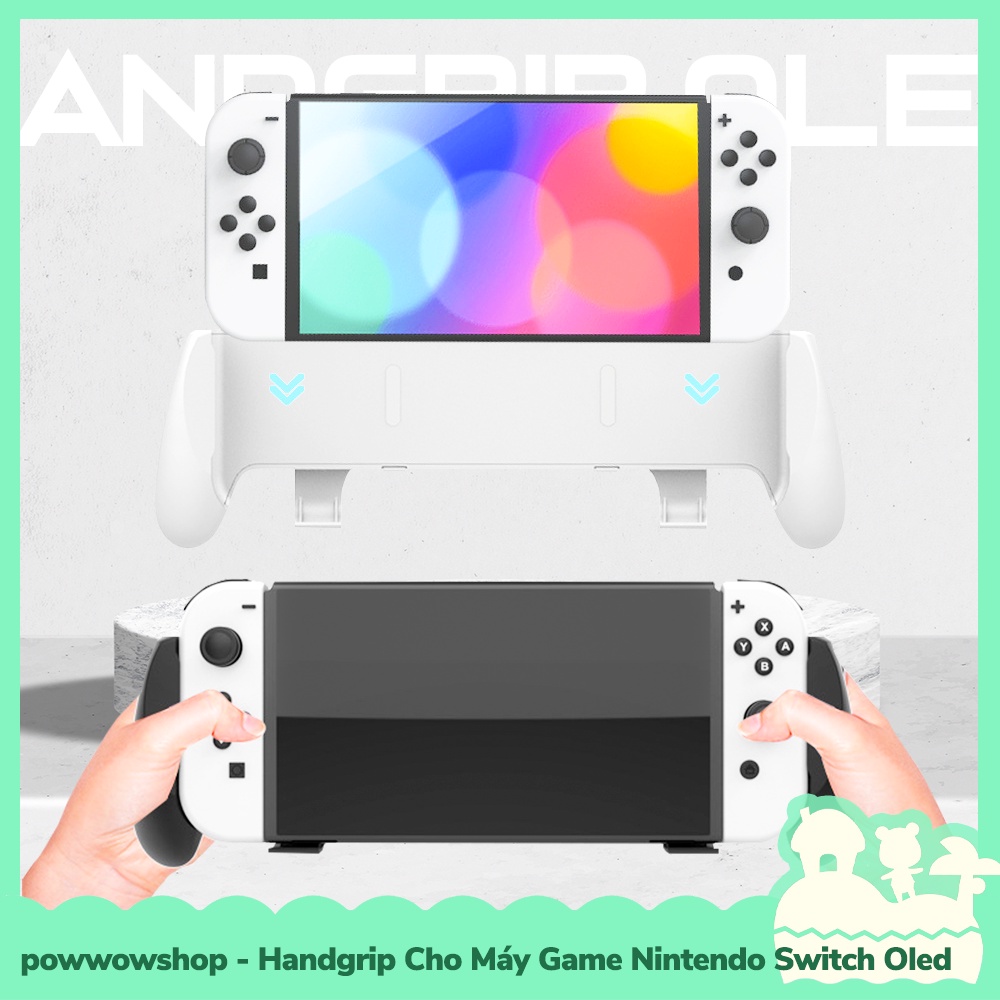 [Sẵn VN - Hỏa Tốc] OLED Phụ Kiện Handgrip Tay Cầm Nhựa ABS Cho Máy Game Nintendo Switch Oled JYS