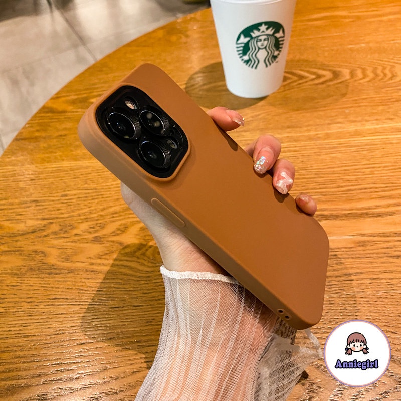 Ốp Điện Thoại Silicon TPU Mềm Nhám Đơn Giản Chống Sốc Cho IPhone 11 7Plus 8Plus XR 14 13 12 Pro Max