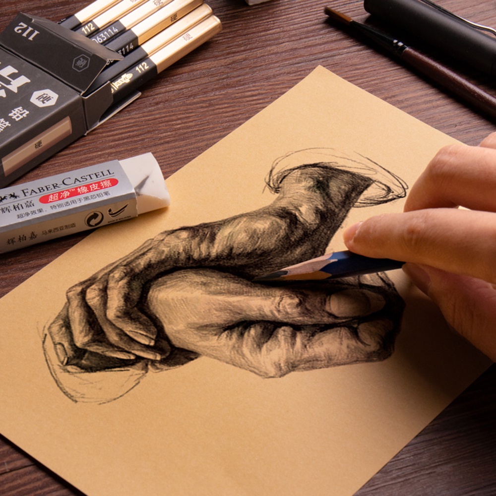 Set 50 Tờ Giấy Ghi Chú Khổ A4 / B5 / A5 Phong Cách Vintage