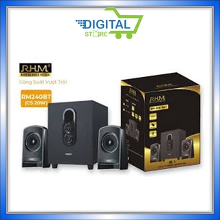 Bộ loa vi tính 2.1 RHM RM240 và RM240 BT (kết nối Bluetooth) công suất 20w [Chính Hãng]
