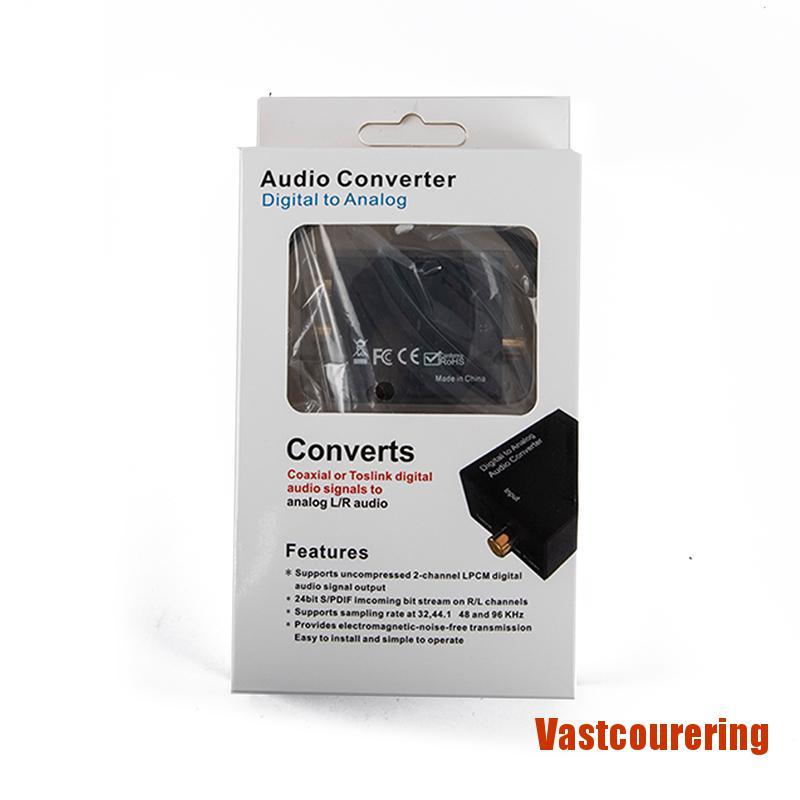 VASTING Digital to Analog Audio Converter Fiber Toslink Coaxial Signal Audio Decod