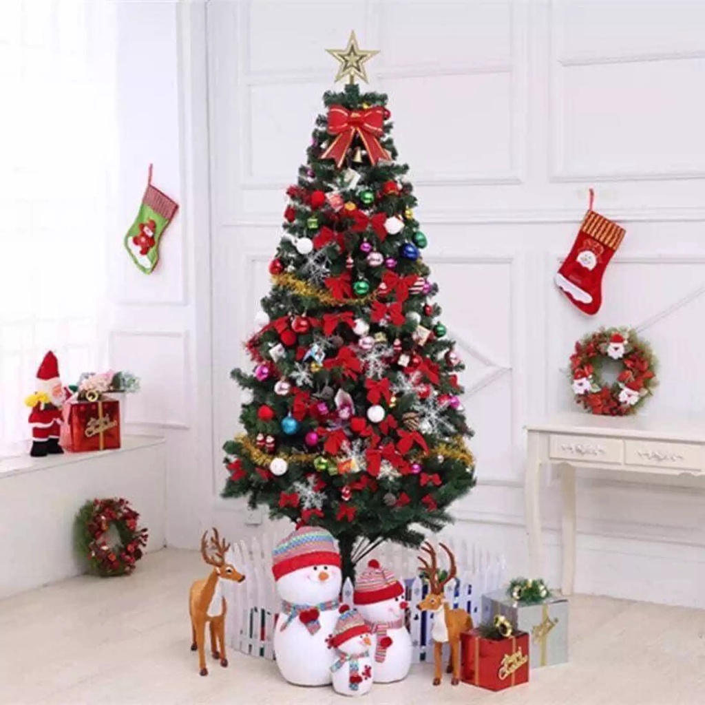 Cây thông noel 1m5 trang trí cây thông giáng sinh đẹp trưng bày ngoài trời phòng khách văn phòng shop quần áo quán cafe