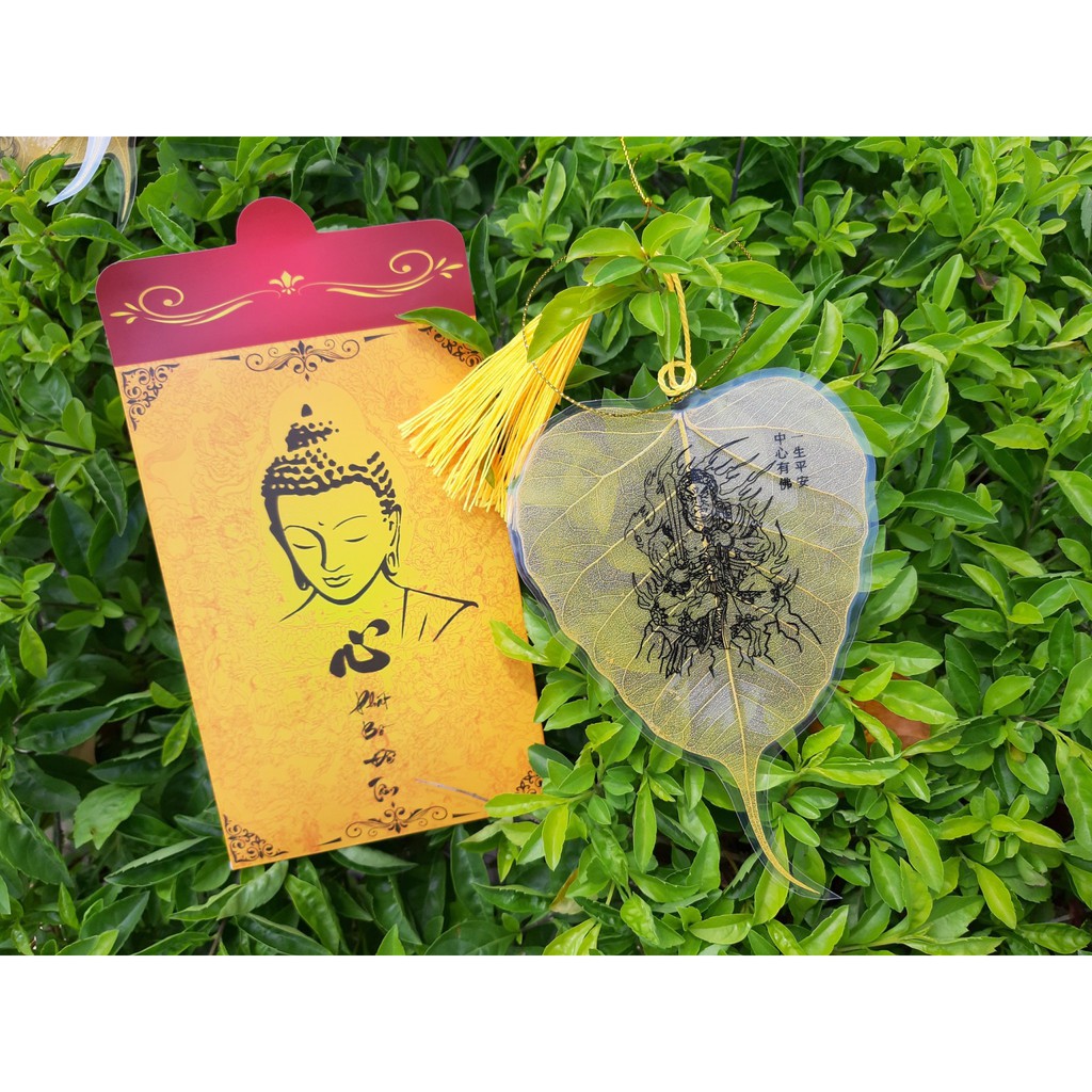Lá Bồ Đề Tuổi Dậu ( Treo xe Ô tô) Phật Bất Động Minh Vương