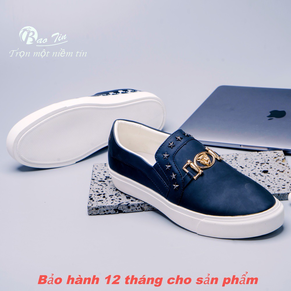 Giày lười Versacc  2021 Bảo Tín , Giày Slip-On nam thời trang, cá tính 3 mẫu độc đáo&quot;full box&quot; có quà tặng kèm.