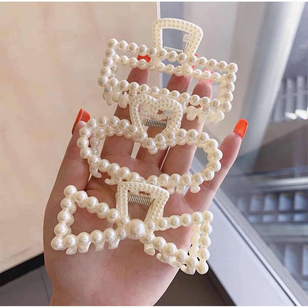 Kẹp tóc đính đá, kẹp đính ngọc cao cấp xinh xắn thời thượng dành cho nữ DAHABOO KT08