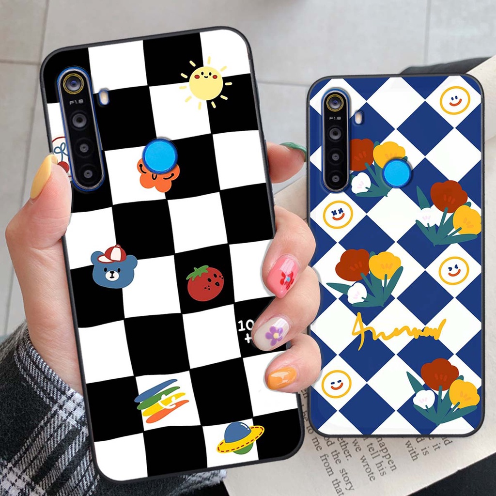 Ốp Realme 5 / 5 Pro / C3 họa tiết hoa, gấu thời trang, ốp dẻo bền đẹp