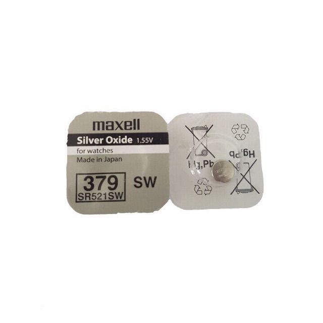 1 Viên Pin Đồng Hồ Maxell 379 SR521SW Made In Japan Chính Hãng