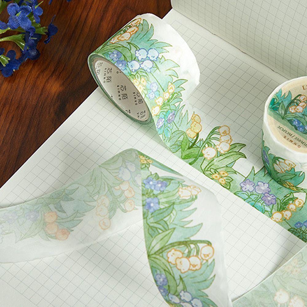 PISTA Set 6 Cuộn Băng Keo Dán Trang Trí Sổ Tay DIY