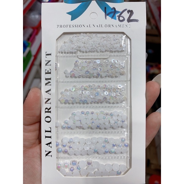 Set trai nửa nhiều size trang trí móng nail,làm nhuỵ hoa bột