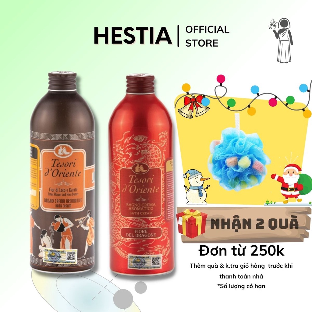 Sữa tắm tesori thơm lâu dưỡng ẩm Tesori D'Orinte trắng da hương nước hoa 250ML - 500ML sắc đẹp Hestia