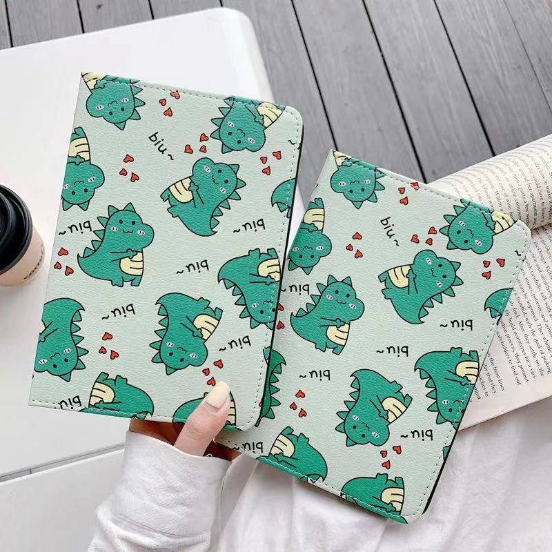 Ốp Bảo Vệ Máy Tính Bảng Bằng Silicon Họa Tiết Hoạt Hình Khủng Long Dễ Thương Chống Rơi Cho ipad Mini 1/2/3/4/5 2019Air10.5 11 inch