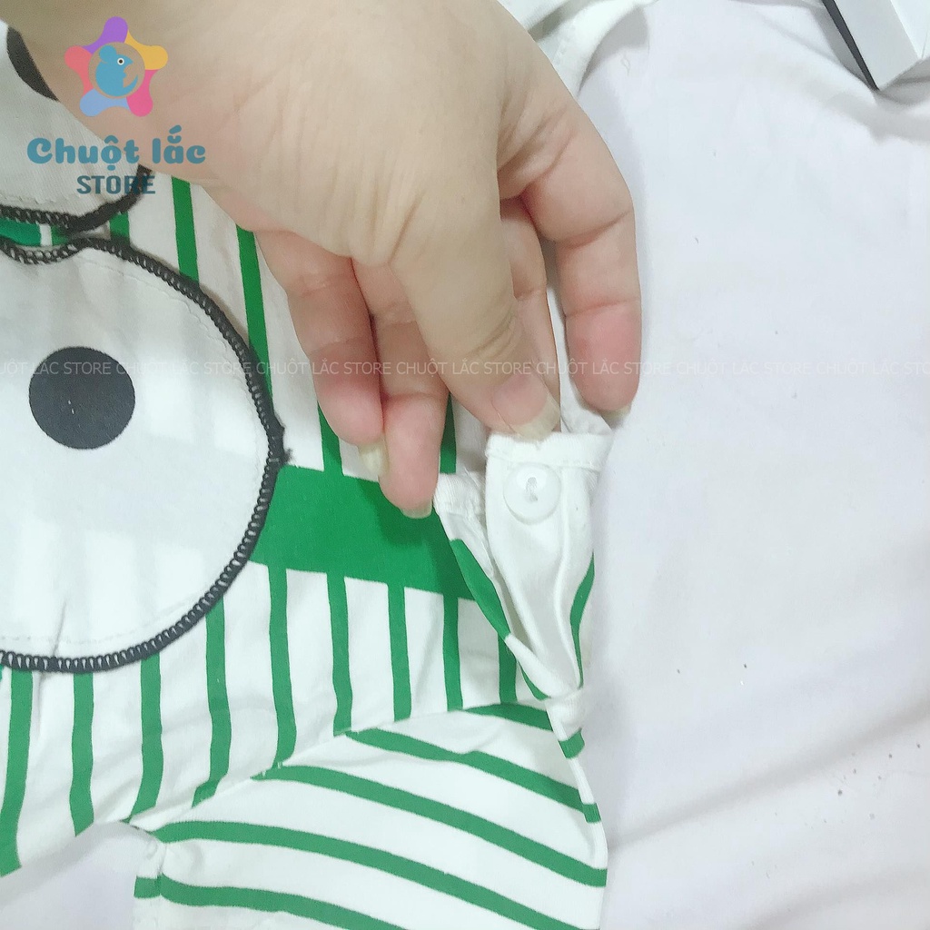 Bộ Đồ Body Cho Bé Sơ Sinh Chuột Lắc Store Đồ Liền Thân Hình Thú Tay Ngắn Thun Cotton 4 Chiều 3kg Đến 10kg