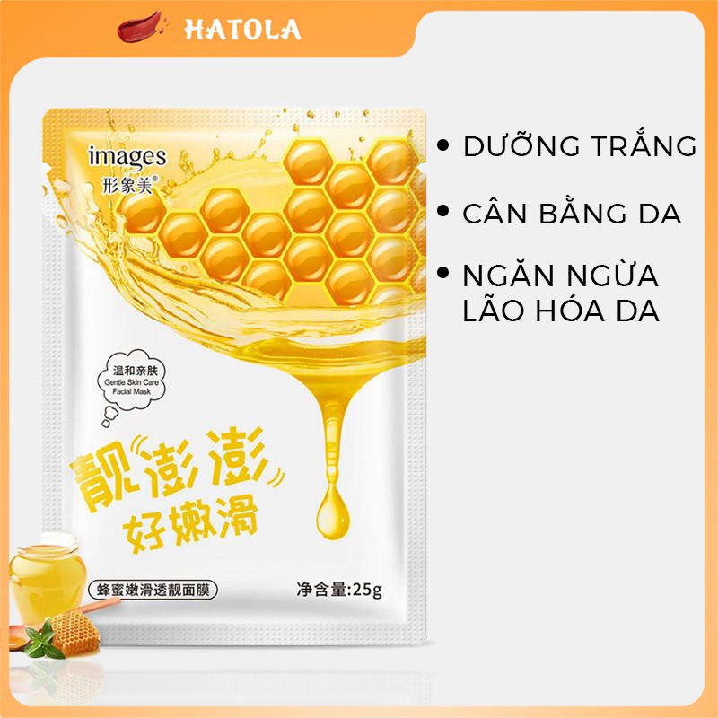 Mặt nạ giấy dưỡng ẩm chống lão hóa Images chiết xuất mật ong mặt nạ mask nội địa Trung HT-TL78