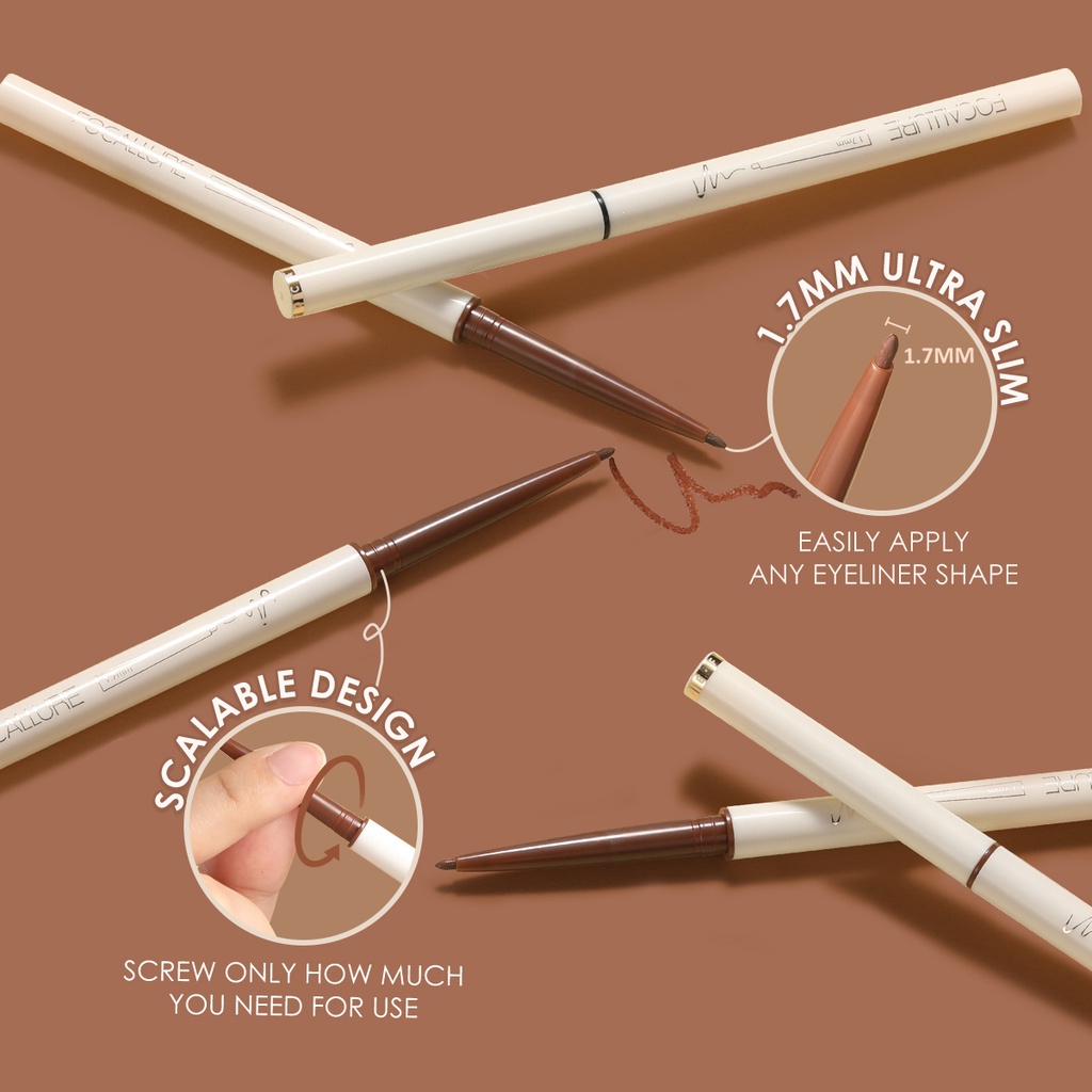 1 Bút Kẻ Mắt Gel Siêu Mỏng Mềm Mịn Chống Nước Chống Mồ Hôi