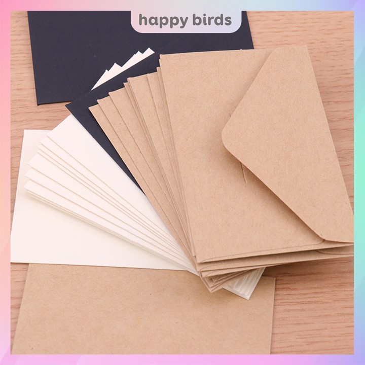 Thiệp sinh nhật phong bì vintage giấy kraft kèm giấy viết thư vintage - The Happy Birds