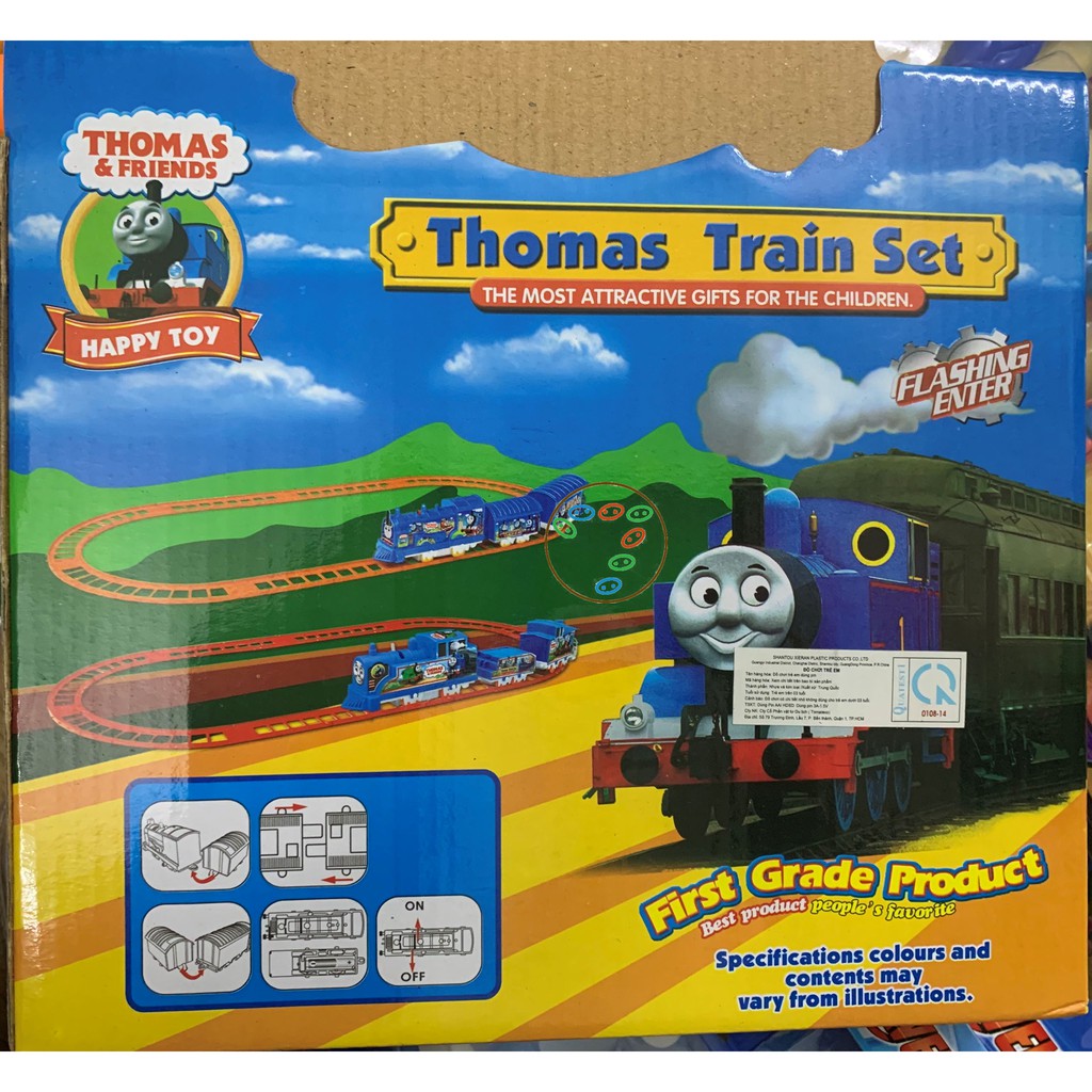 Hộp đường ray xe lửa pin Thomas