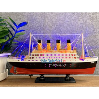 Mô hình thuyền Titanic 40cm có đèn Mỹ Nghệ Việt MNV-TB11D-40