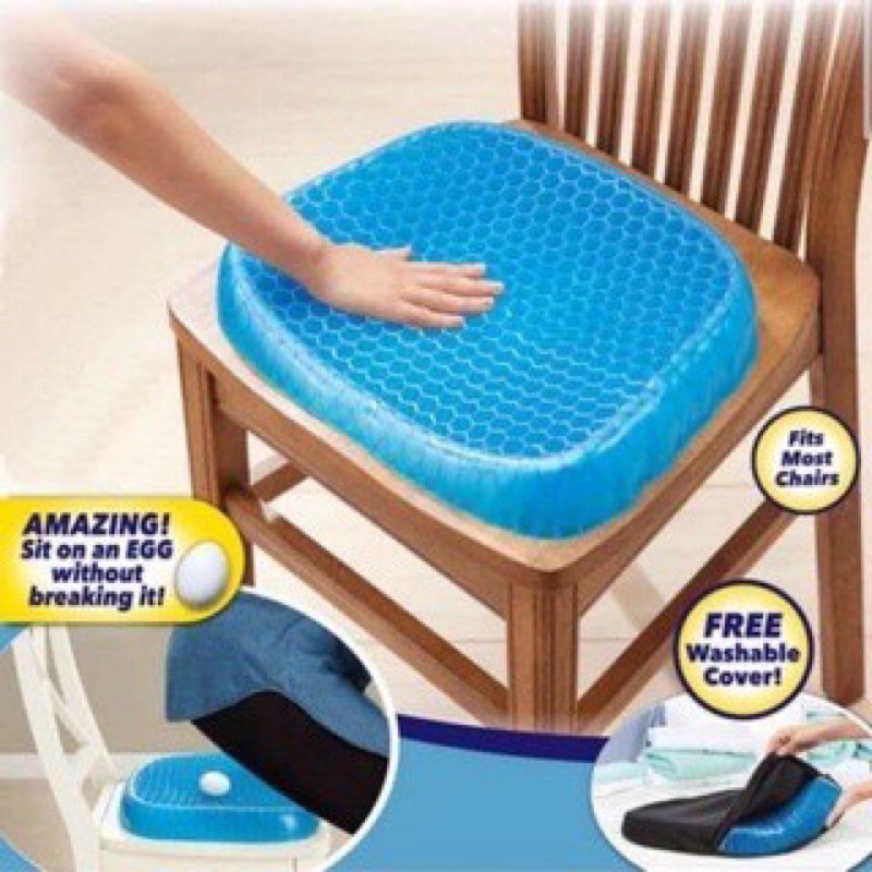 Đệm ghế silicon , Nệm Gel Thoáng Khí Lót Ghế,Ô Tô ,Văn phòng, Tập yoga Bảo Vệ Cột Sống ,Chống đau mỏi