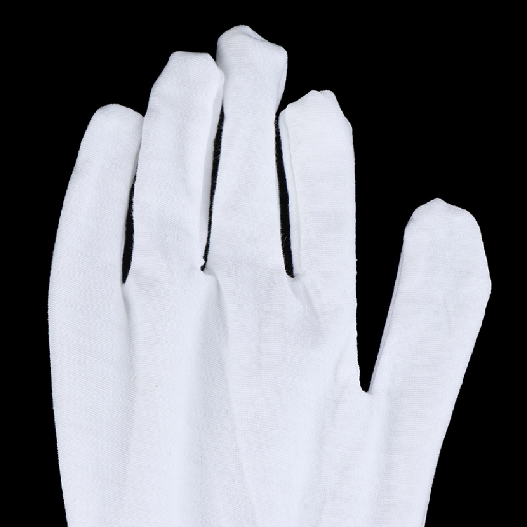 Đôi găng tay cotton màu trắng dành cho spa kiểm tra thoa kem