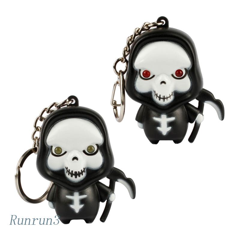 Móc Khóa Hình Ma Có Đèn LED Và Âm Thanh Vui Nhộn Cho Halloween