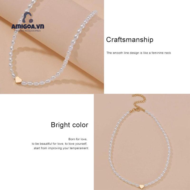 Vòng cổ Đính Ngọc Trai Hình Bướm Phong Cách Retro Thời Trang