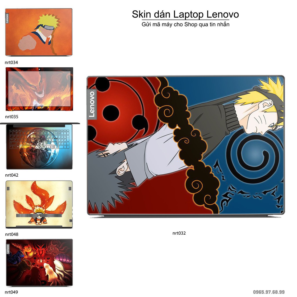 Skin dán Laptop Lenovo in hình Naruto _nhiều mẫu 2 (inbox mã máy cho Shop)