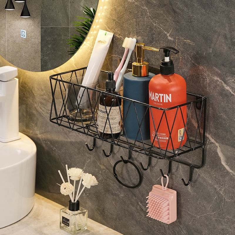 Phong Cách Bắc Âu Kệ ĐựNg Mỹ PhẩM Nhà TắM Phụ KiệN PhòNg TắM Kệ Treo Nhà TắM Giá ĐựNg Đồ Nhà TắM Giá Đỡ Dầu Gội Tiện HộP ĐựNg GiấY Vệ Sinh DáN TưỜNg