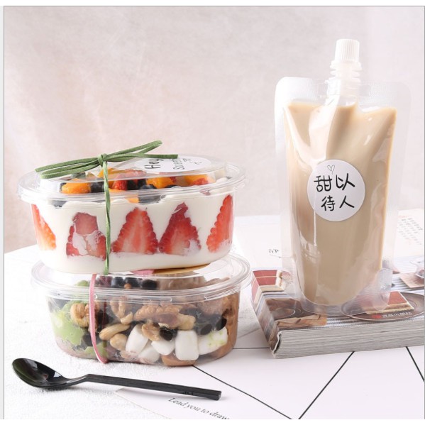 10 Túi đựng nước có nắp 200ml - 500ml